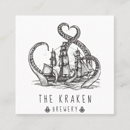 Carte de visite Carré Nautical Kraken (Devant)