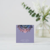 Carte De Visite Carré Nebula Bloom | Mandala (Debout devant)