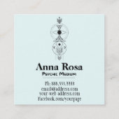 Carte De Visite Carré *~* Nebula celtique Mystique Univers Moyen Psychiq (Dos)