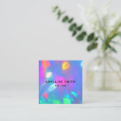 Carte De Visite Carré néon couleurs gemstone opal photo (Debout devant)