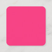 Carte de visite Carré Neon Pink (Dos)