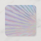 Carte De Visite Carré Neon Swoosh Design QR Code 7 ligne personnalisée (Dos)