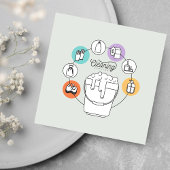 Carte De Visite Carré Nettoyage et entretien ménager Janitorial Grey