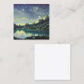 Carte De Visite Carré Night Lake Graphic (Devant / Derrière)
