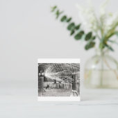 Carte De Visite Carré Nikola Tesla Electricity (Debout devant)