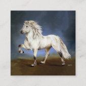 Carte De Visite Carré Nobilité Cheval islandais (Devant)