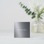 Carte De Visite Carré Noir blanc moderne Cool moderne tendance (Debout devant)