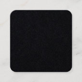 Carte de visite Carré noir Premium (Devant)