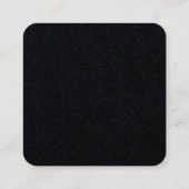 Carte de visite Carré noir Premium (Dos)