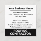 Carte De Visite Carré Nom de l'entreprise plus QR Code sur (Dos)