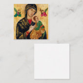 Carte De Visite Carré Notre Dame de Perpetual Aide (Devant / Derrière)