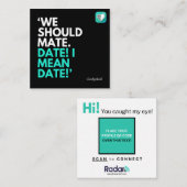 CARTE DE VISITE CARRÉ NOUS DEVRIONS NOUS RENDRE (Devant / Derrière)