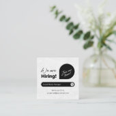 Carte De Visite Carré Nous embauchons (Debout devant)