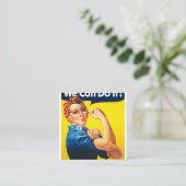 Carte De Visite Carré Nous Pouvons Le Faire (Debout devant)