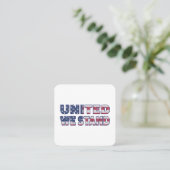 Carte De Visite Carré Nous sommes unis (Debout devant)