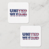 Carte De Visite Carré Nous sommes unis (Devant / Derrière)