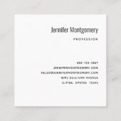 Carte De Visite Carré Nuit lunaire Big Moon Paysage (Dos)