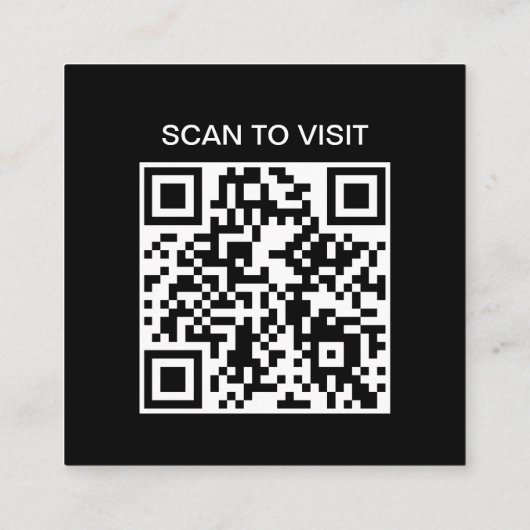 Carte de visite Carré NuSpira QR Code (Dos)