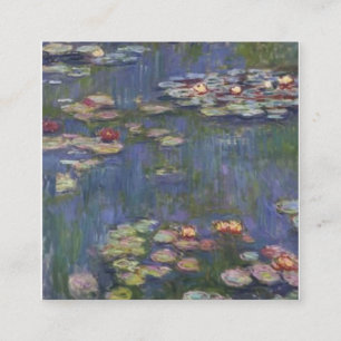 Carte De Visite Carré Nymphéas Claude Monet