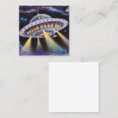 Carte De Visite Carré Objets volants non identifiés (OVNI) ont été un ha (Devant / Derrière)