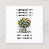 Carte De Visite Carré Occasions spéciales (Dos)