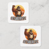 Carte De Visite Carré Octoberfest Bigfoot (Devant / Derrière)