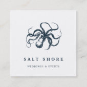 Carte De Visite Carré Octopus vintage (Devant)