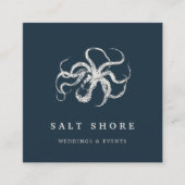 Carte De Visite Carré Octopus vintage (Devant)