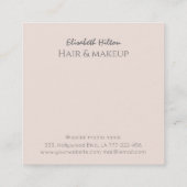 Carte De Visite Carré Oeil de maquillage circulaire brillant de luxe (Dos)