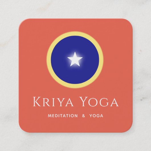 Carte De Visite Carré Oeil Spirituel (Devant)