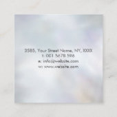 Carte De Visite Carré Oeil - Triple Lune - Noir et Perle (Dos)