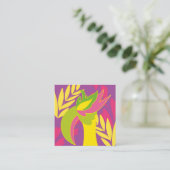 Carte De Visite Carré oiseau (Debout devant)