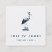 Carte De Visite Carré Oiseau (Devant)