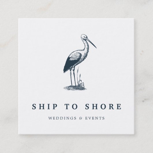 Carte De Visite Carré Oiseau (Devant)