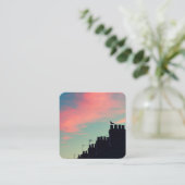 Carte De Visite Carré Oiseau précoce (Debout devant)