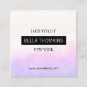 Carte De Visite Carré Ombre lila moderne (Devant)