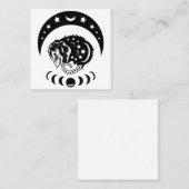 Carte De Visite Carré Opossum Cute Witchy (Devant / Derrière)