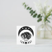 Carte De Visite Carré Opossum Cute Witchy (Debout devant)