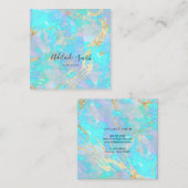 Carte De Visite Carré Optique holographique FAUX (Devant / Derrière)