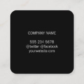 Carte De Visite Carré Or brossé / Speckled (Dos)