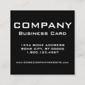 Carte De Visite Carré or farine (Dos)