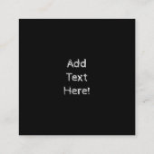 Carte De Visite Carré Ours Noir Ourson Ourson Ourson Ours Empreintes de  (Dos)