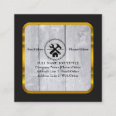 Carte De Visite Carré Outil de charpentier pour constructeurs profession (Devant)
