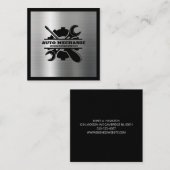 Carte De Visite Carré Outil de réparation automobile mécanique automatiq (Devant / Derrière)