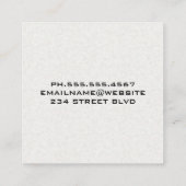 Carte De Visite Carré Outils matériels (Dos)