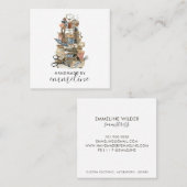 Carte De Visite Carré Outils Whimsical Seamstress Du Commerce (Devant / Derrière)