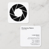 Carte De Visite Carré Ouverture (Devant / Derrière)