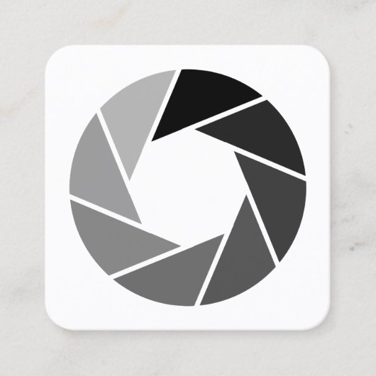 Carte De Visite Carré Ouverture - Tons (Devant)