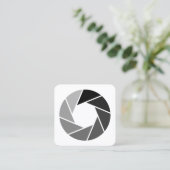 Carte De Visite Carré Ouverture - Tons (Debout devant)