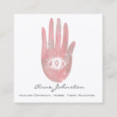 Carte de visite Carré Palm and Eye (Devant)